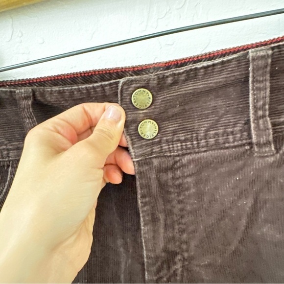 Vintage Tommy Hilfiger Chocolate Brown Double Button Closure Flare Bootcut Jean - Picture 15 of 16